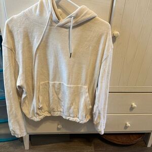 The Kooples Cream Textured Hoodie